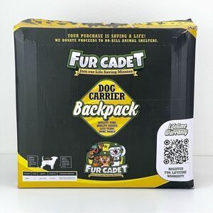 Fur Cadet Adventure Pet Backpack Carrier Size Large